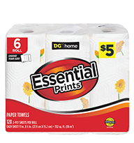 dollar general dg paper prints dollargeneral savings deals essentials towel